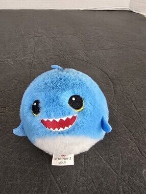 Ty Beanie Bouncers - FINS the Blue Shark (3-4 Inch) Bouncy Ball Toy